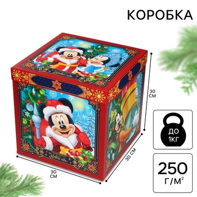 Коробка складная, новогодняя «Сказочного Нового года», 30×30×30 см