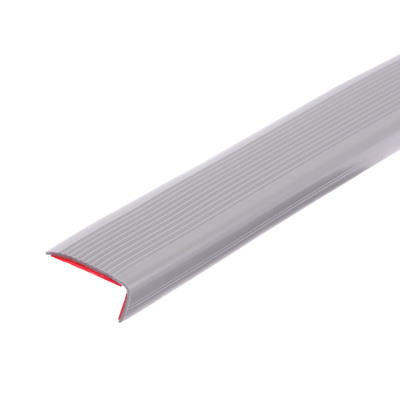 Противоскользящая накладка угловая TAKE IT EASY, самоклеющаяся, с полосами, 1000×50 мм, цвет серый