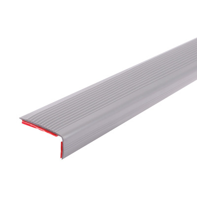 Набор противоскользящих накладок угловых TAKE IT EASY, самоклеющаяся, с полосами, 1000×50 мм, цвет серый, 3 шт.