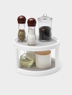 Органайзер для соусов и специй Griten, вращающийся, 2-х ярусный, с силиконовой вставкой, d=25 см, белая - Фото 2
