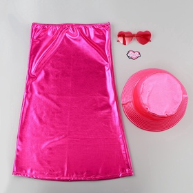 Карнавальный набор «Вечеринка в розовом»: платье, панама, очки, р-р 42-44