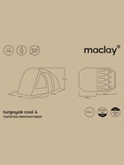 Палатка туристическая 4-местная maclay TURGOYAK Cool 4, 440×240×190 см, кемпинговая, двухслойная, с тамбуром, бежевая - Фото 8