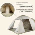 Палатка туристическая 5-местная maclay KARELIA Cool 5, 490×310×160 см, кемпинговая, двухслойная, с тамбуром, бежевая - Фото 4