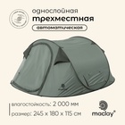 Палатка туристическая, трекинговая maclay KAMCHATKA СOOL 3, 3-местная - фото 322134670