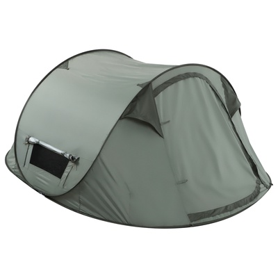Палатка туристическая 3-местная maclay KAMCHATKA Cool 3, 245×180×115 см, автоматическая, трекинговая, однослойная, зелёная
