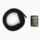 Зажигалка бензиновая и ремень «Настоящему мужчине», 11.2×4.2×11.2 см - Фото 3