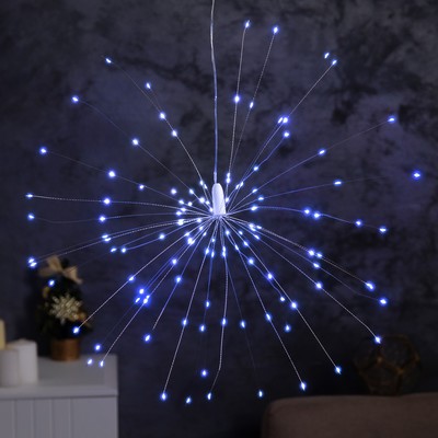 Светодиодная фигура «Салют», от батареек ААx4, 120 LED, свечение белое