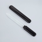 Пилка стеклянная для ногтей, 14.2 см, в футляре, чёрная - Фото 2