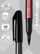 Маркер перманентный ErichKrause. P-70, чёрный, узел 1.0 мм - Фото 3