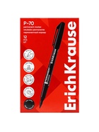 Маркер перманентный ErichKrause. P-70, чёрный, узел 1.0 мм - Фото 9