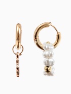 Серьги со съёмным элементом «Трансформер» клевер-сердце, цвет бело-бежевый в золоте - Фото 5