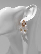 Серьги со съёмным элементом «Трансформер» клевер-сердце, цвет бело-бежевый в золоте - Фото 6