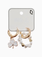 Серьги со съёмным элементом «Трансформер» клевер-сердце, цвет бело-бежевый в золоте - Фото 10