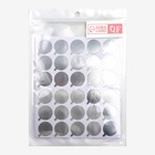 Планшет под клей, для наращивания ресниц, набор - 10 листов, на клеевой основе, серебристый - Фото 5