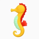 Прорезыватель силиконовый Крошка Я «Морской конёк», от 3 мес., жёлтый - Фото 4