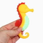 Прорезыватель силиконовый Крошка Я «Морской конёк», от 3 мес., жёлтый - Фото 2