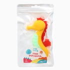 Прорезыватель силиконовый Крошка Я «Морской конёк», от 3 мес., жёлтый - Фото 6