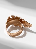 Кольцо «Лист» объём, цвет золото, безразмерное 10536655