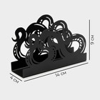 Салфетница Magistro «Змея», 14×4×9 см, чёрная - Фото 2