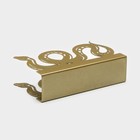 Салфетница Magistro «Змея», 14×4×8.5 см, золотая - Фото 4