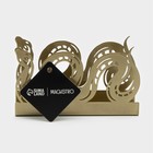 Салфетница Magistro «Змея», 14×4×8.5 см, золотая - Фото 5