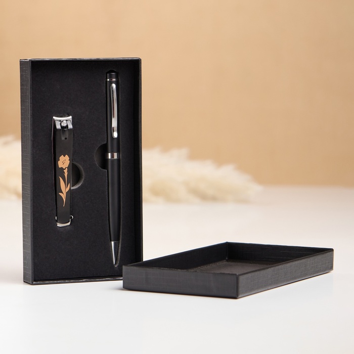 Набор подарочный 2 в 1 (ручка, кусачки) - Фото 1