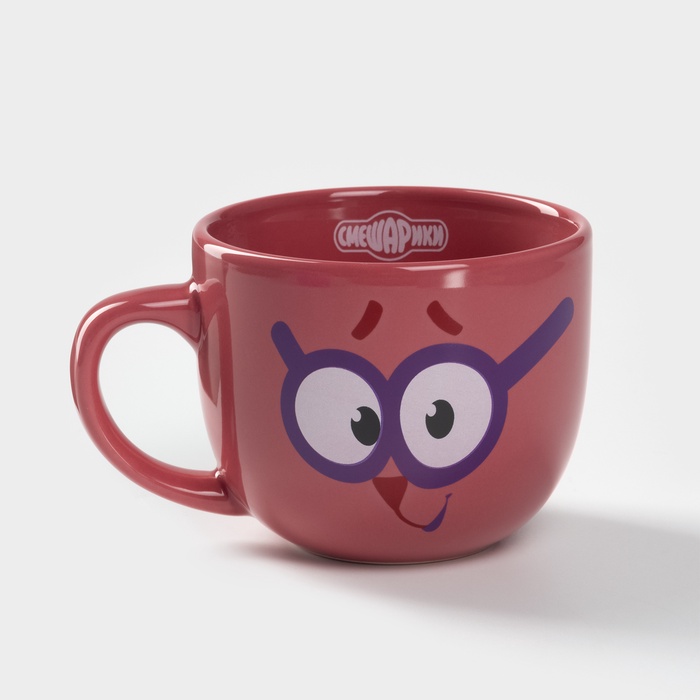 Кружка керамическая «Смешарики», 270 мл, цвет красный - Фото 1