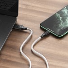 УЦЕНКА Кабель Borofone BX42, Lightning - USB, 2.4 А, 1 м, TPE оплётка, белый - Фото 2