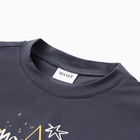 Футболка детская MINAKU: Exclusive print, цвет графитовый, рост 98 см 10617316