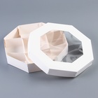 Менажница белая, с ПВХ окном, 9 ячеек, 25×5 см - Фото 2