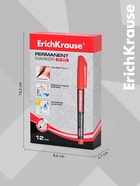 Маркер перманентный 1.0 мм ErichKrause P-70 красный, чернила на спиртовой основе светостойкие, водостойкие. Для письма на любой поверхности - Фото 4