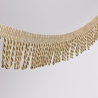 Тесьма декоративная «Бахрома», 55 мм, 10±0.5 м, бежевая - Фото 1