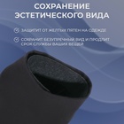 Защитные вкладыши от пота и загрязнений, набор - 10 шт., на клеевой основе, 24×3.7×0.1 см, чёрные - Фото 3