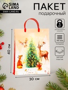 Пакет подарочный мягкий пластик «Лес» 140 мкм Сумка 40×30×9 см - Фото 1