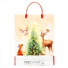 Пакет подарочный мягкий пластик «Лес» 140 мкм Сумка 40×30×9 см - Фото 3