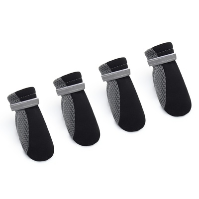 Ботинки для собак «Комфорт +», размер XL (5.9×4.8 см), серо-чёрные