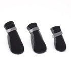 Ботинки для собак «Комфорт +», размер XL (5.9×4.8 см), серо-чёрные - Фото 4