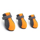 Ботинки для собак «Комфорт +», размер S (3.5×3 см), оранжевые - Фото 4