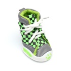 Ботинки для животных «Бенди», набор 4 шт., 2 размер (4.4×3.4 см), серо-зелёные - Фото 2