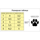 Ботинки для собак «Боец», набор 4 шт., размер 1 (подошва 4×3.2 см), камуфляж синий - Фото 7
