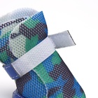 Ботинки для собак «Боец», набор 4 шт., размер 2 (подошва 4.5×3.7 см) камуфляж синий - Фото 6