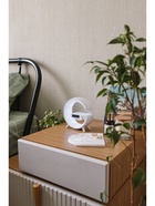 Портативная колонка - ночник G63, 15 Вт колонка, 15 W зарядка, 1800 мАч, подсветка, белая - Фото 3