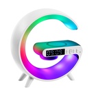 Портативная колонка - ночник G63, 15 Вт колонка, 15 W зарядка, 1800 мАч, подсветка, белая - Фото 6