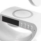 Портативная колонка - ночник G63, 15 Вт колонка, 15 W зарядка, 1800 мАч, подсветка, белая - Фото 8