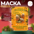 Новый год. Маска для лица тканевая, новогодняя, с ароматом лесной ели - фото 322136973