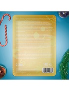 Новогодняя маска для лица, тканевая, увлажняющая, с ароматом новогоднего мандарина - Фото 5