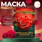 Новый год. Маска для лица тканевая, новогодняя, с ароматом морозной розы - фото 322136982