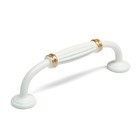 Ручка-скоба ТУНДРА PC176BL LIGHT, м/о 96 мм, цвет белый с золотом, 4 шт TMP - фото 808589255