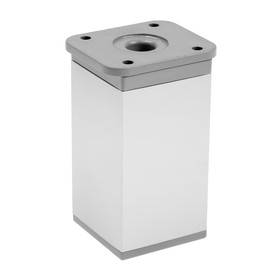 Опора регулируемая ORKV001CR ТУНДРА квадратная, 40×40, H=80 мм, цвет матовый хром, 4 шт.