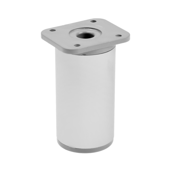 Опора регулируемая ORKR001CR ТУНДРА, круглая, d=40, H=80 мм, цвет матовый хром, 4 шт.